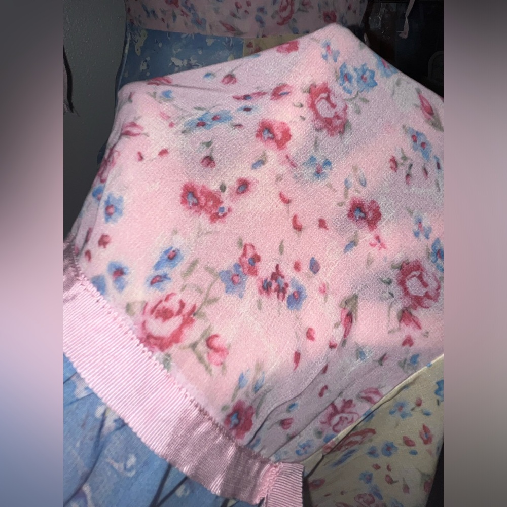 Yvonne & Love rose jaune bleu fleurs manches bouffantes maxi boho (taille M) - Picture 17 of 17